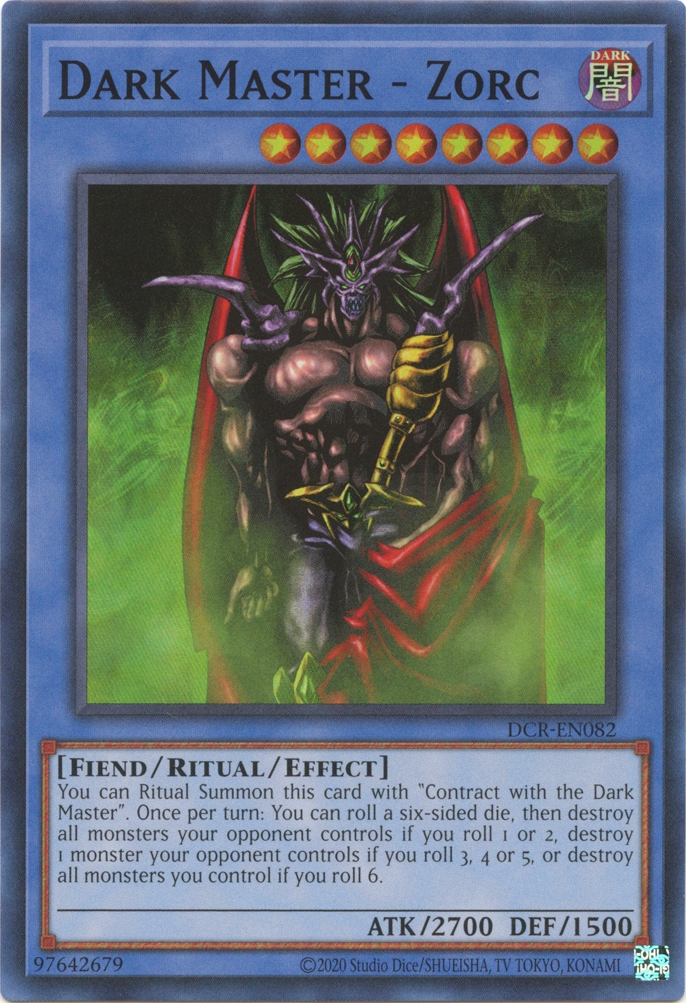 Image for Dark Master - Zorc (DCR-EN082) (DCR-EN) - YuGiOh