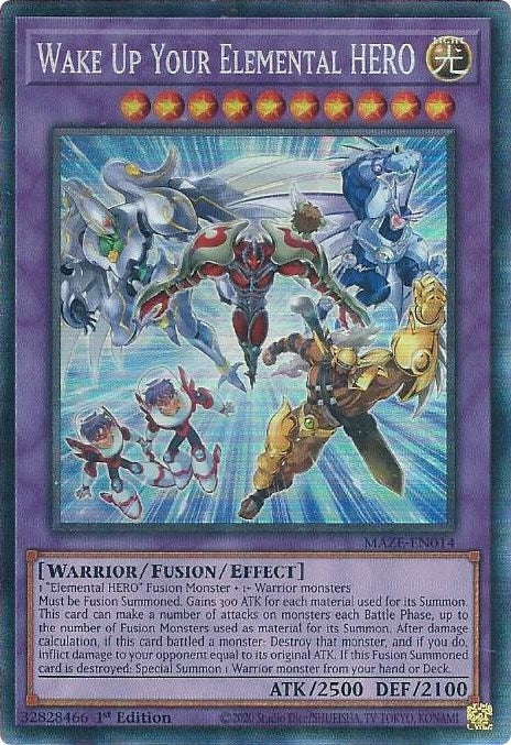 Wake Up Your Elemental HERO (CR) (MAZE-EN014) (MAZE)