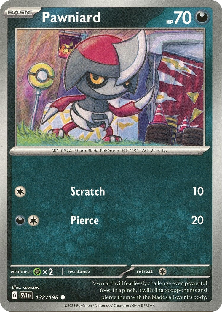 Image for Pawniard (132/198) (SVI) - Pokemon