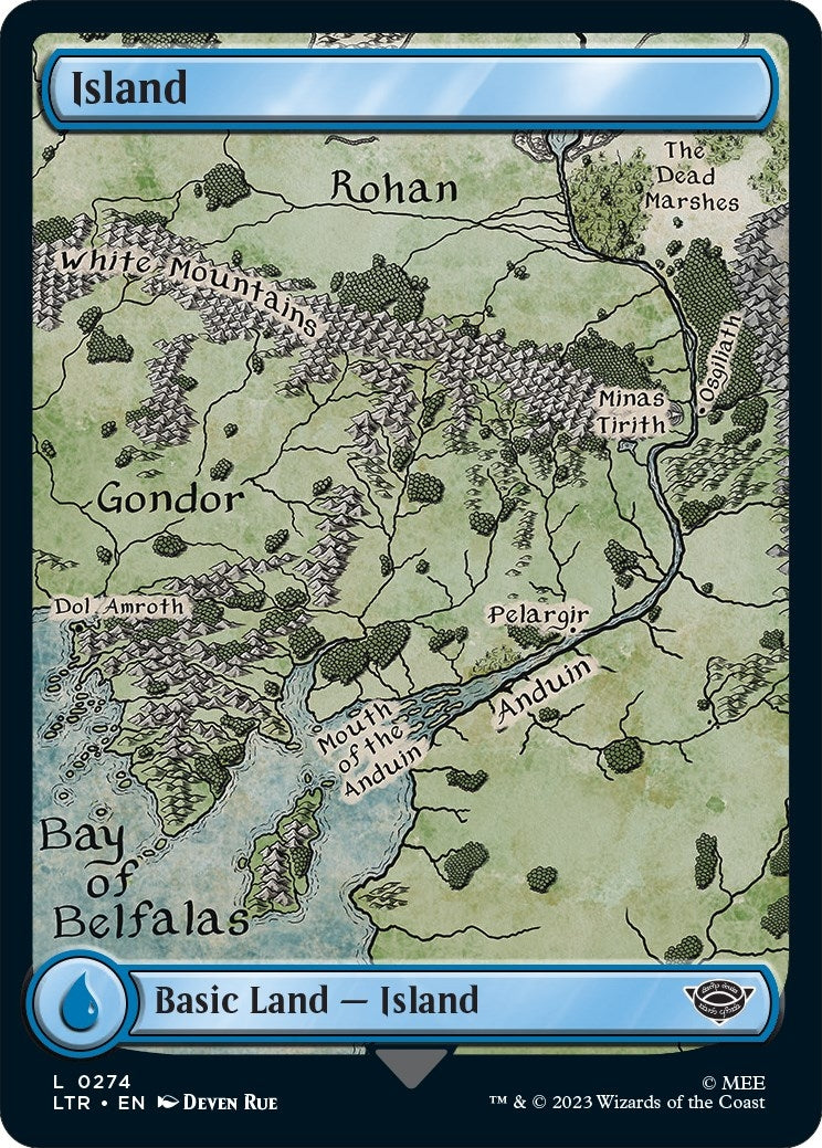Image for Island (0274) (274) (Universes Beyond: The Lord of the Rings: Tales of Middle-earth) - Magic: The Gathering