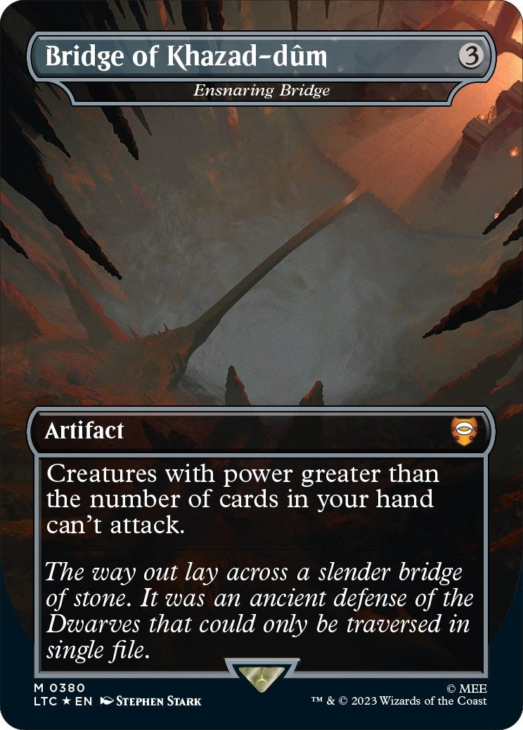 Image for Bridge of Khazad-dum - Ensnaring Bridge (Surge Foil) (380) (The Lord of the Rings: Tales of Middle-earth) - Magic: The Gathering