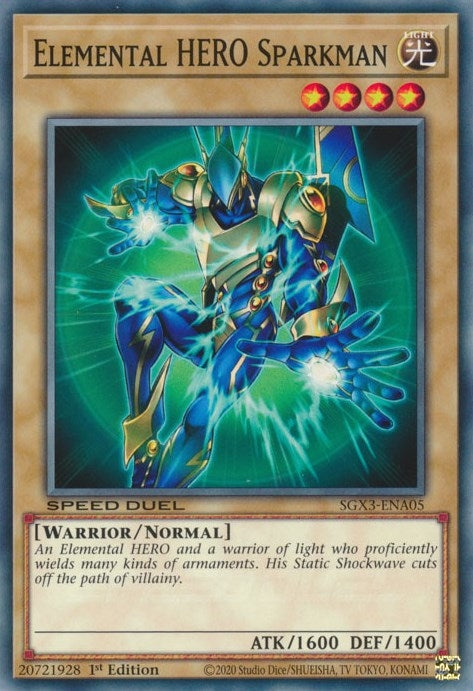 Image for Elemental HERO Sparkman (SGX3-ENA05) (SGX3) - YuGiOh