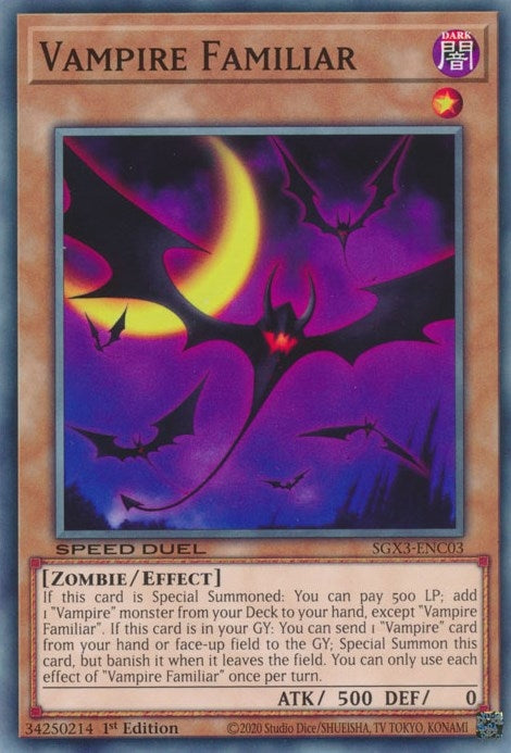 Image for Vampire Familiar (SGX3-ENC03) (SGX3) - YuGiOh