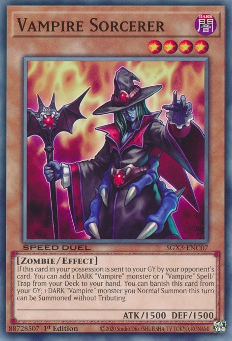 Image for Vampire Sorcerer (SGX3-ENC07) (SGX3) - YuGiOh