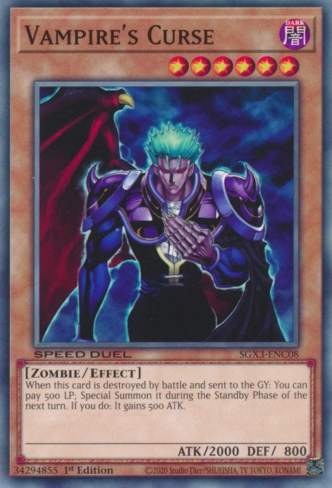 Image for Vampire's Curse (SGX3-ENC08) (SGX3) - YuGiOh
