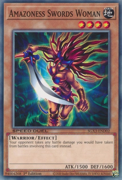 Image for Amazoness Swords Woman (SGX3-END02) (SGX3) - YuGiOh