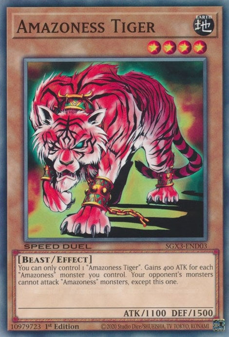 Image for Amazoness Tiger (SGX3-END03) (SGX3) - YuGiOh