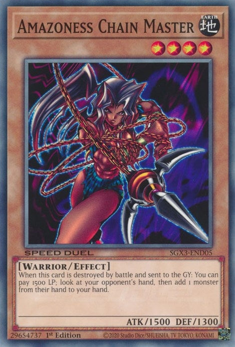 Image for Amazoness Chain Master (SGX3-END05) (SGX3) - YuGiOh