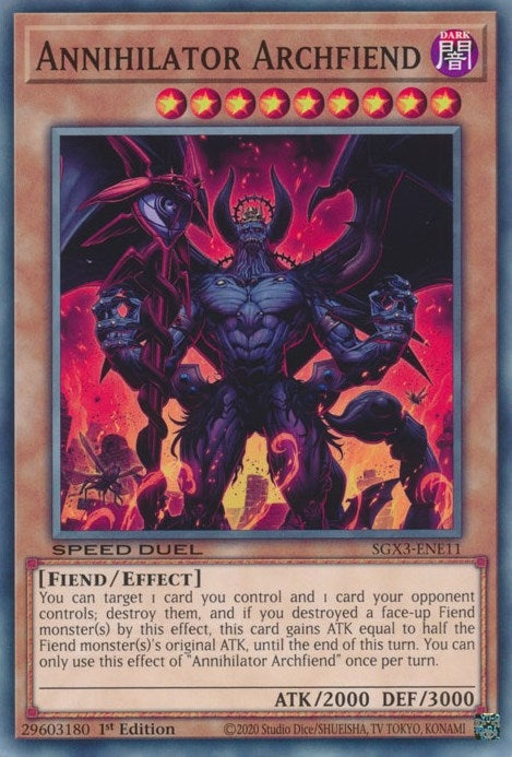 Image for Annihilator Archfiend (SGX3-ENE11) (SGX3) - YuGiOh