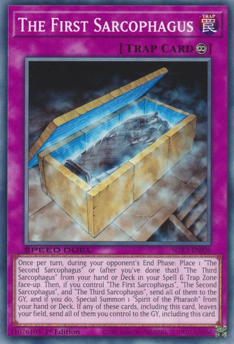 Image for The First Sarcophagus (SGX3-ENI06) (SGX3) - YuGiOh
