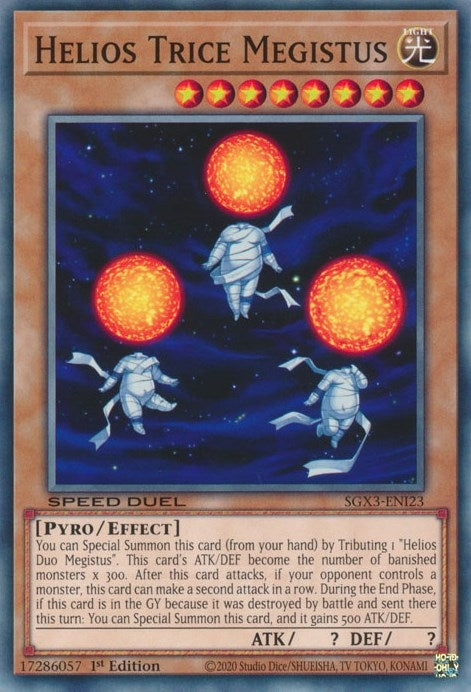 Image for Helios Trice Megistus (SGX3-ENI23) (SGX3) - YuGiOh