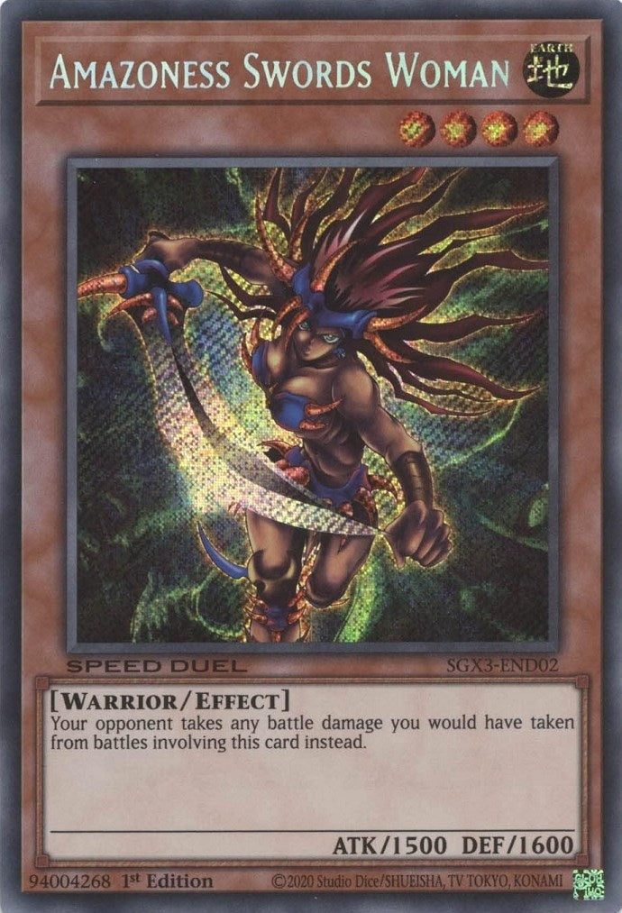 Image for Amazoness Swords Woman (Secret Rare) (SGX3-END02) (SGX3) - YuGiOh