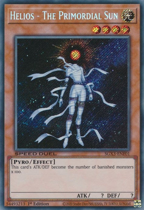 Image for Helios - The Primordial Sun (Secret Rare) (SGX3-ENF01) (SGX3) - YuGiOh