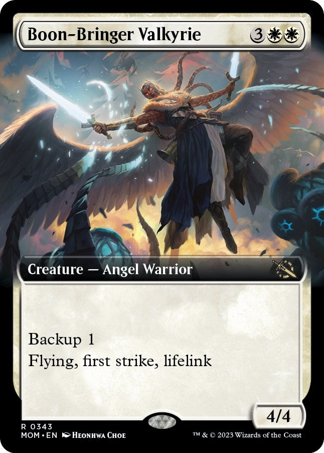 Image for Boon-Bringer Valkyrie (Extended Art) (343) (March of the Machine) - Magic: The Gathering