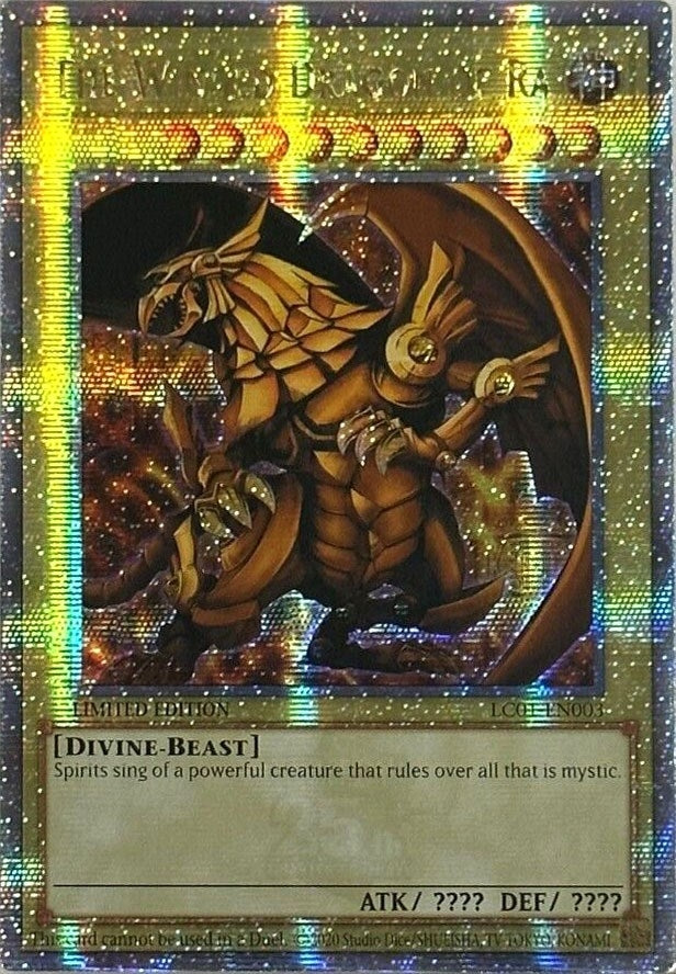 Image for The Winged Dragon of Ra (Quarter Century Secret Rare) (LC01-EN003) (LC01) - YuGiOh
