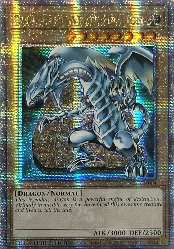 Image for Blue-Eyes White Dragon (Quarter Century Secret Rare) (LC01-EN004) (LC01) - YuGiOh