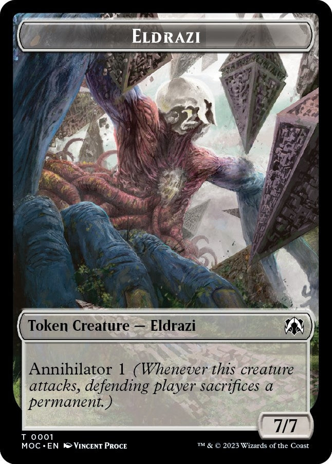 Image for Eldrazi // Angel Double-sided Token (1 // 4) (March of the Machine) - Magic: The Gathering