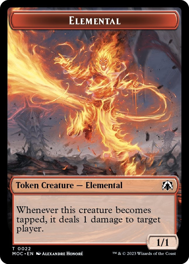 Image for Elemental // Elemental Double-sided Token (22 // 9) (March of the Machine) - Magic: The Gathering