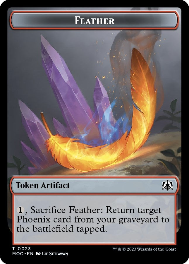 Image for Feather // Servo Double-sided Token (23 // 42) (March of the Machine) - Magic: The Gathering