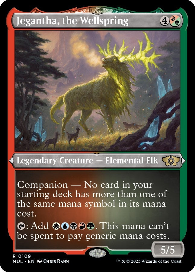 Image for Jegantha, the Wellspring (Foil Etched) (109) (March of the Machine: Multiverse Legends) - Magic: The Gathering
