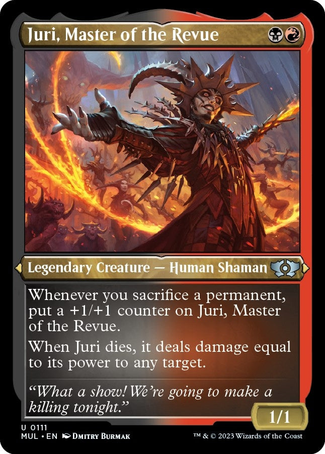 Image for Juri, Master of the Revue (Foil Etched) (111) (March of the Machine: Multiverse Legends) - Magic: The Gathering