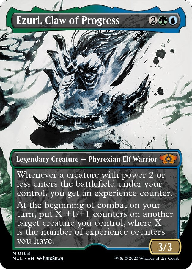 Image for Ezuri, Claw of Progress (Halo Foil) (168) (March of the Machine: Multiverse Legends) - Magic: The Gathering
