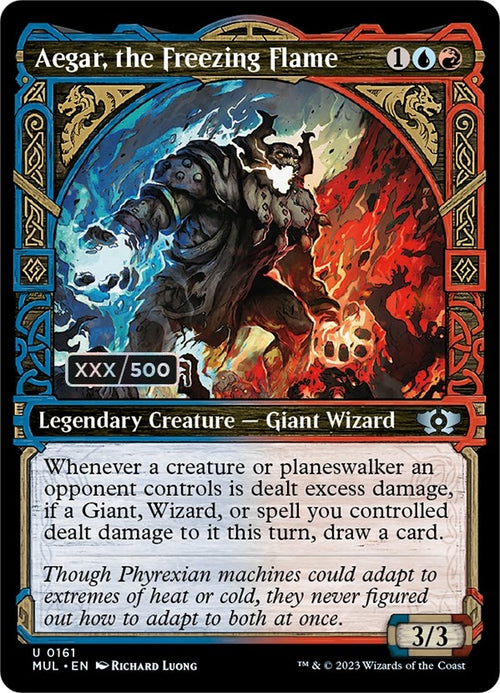 Image for Aegar, the Freezing Flame (Serial Numbered) (161) (March of the Machine: Multiverse Legends) - Magic: The Gathering