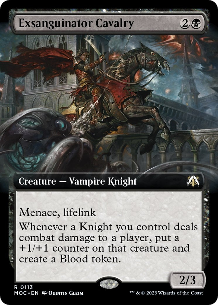 Image for Exsanguinator Cavalry (Extended Art) (113) (March of the Machine) - Magic: The Gathering