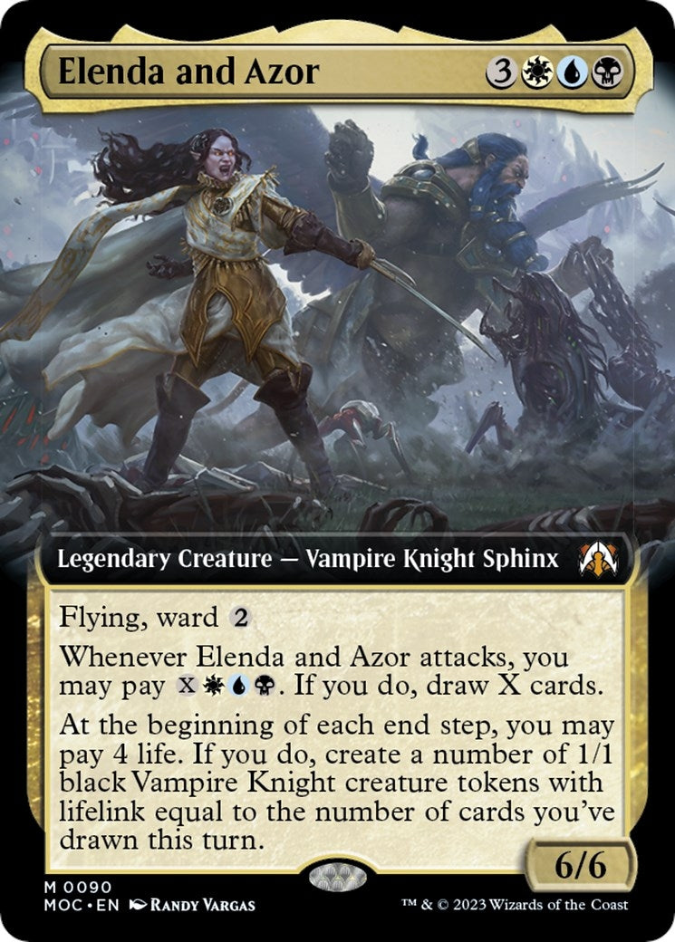 Image for Elenda and Azor (Extended Art) (90) (March of the Machine) - Magic: The Gathering