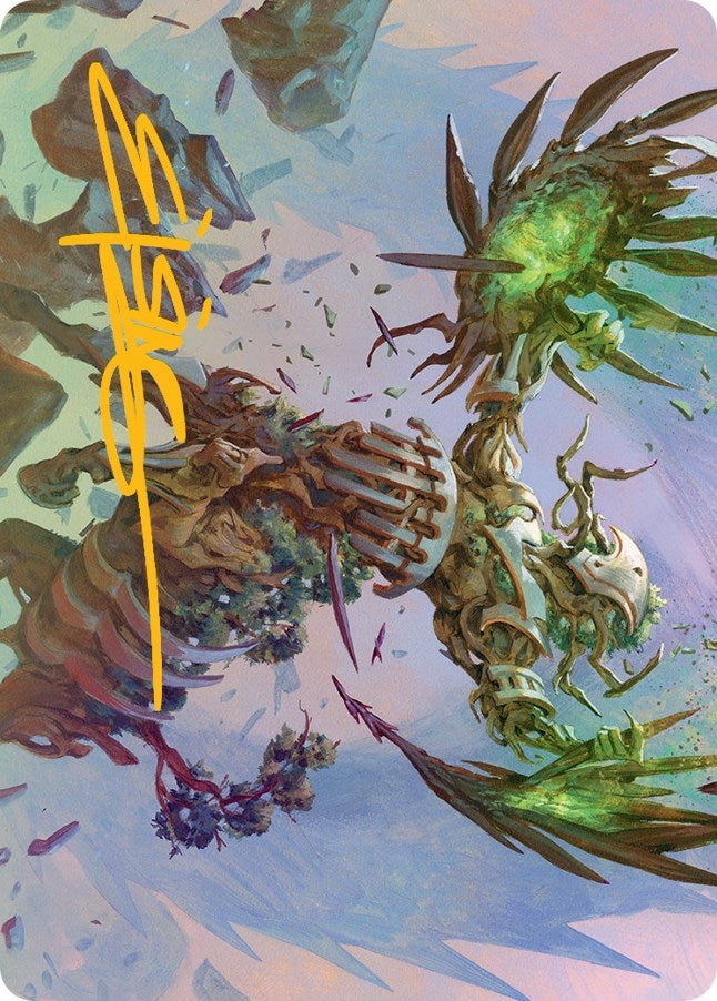 Image for Botanical Brawler Art Card (Gold-Stamped Signature) (43) (March of the Machine) - Magic: The Gathering