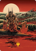 Image for Fynn, the Fangbearer Art Card (Gold-Stamped Signature) (76) (March of the Machine) - Magic: The Gathering
