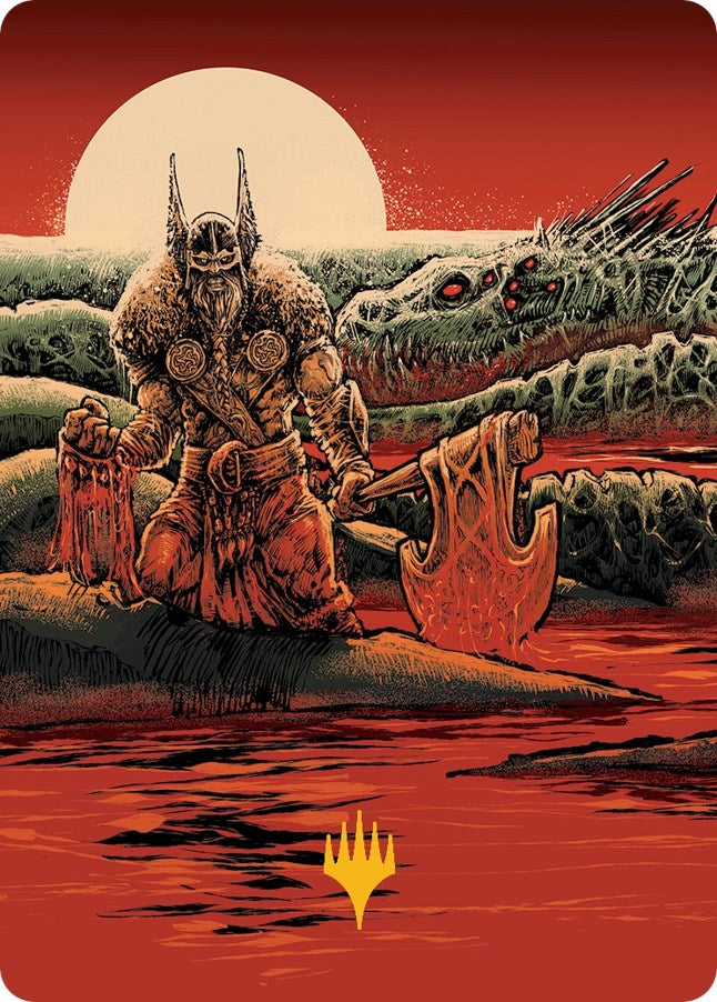 Image for Fynn, the Fangbearer Art Card (Gold-Stamped Signature) (76) (March of the Machine) - Magic: The Gathering