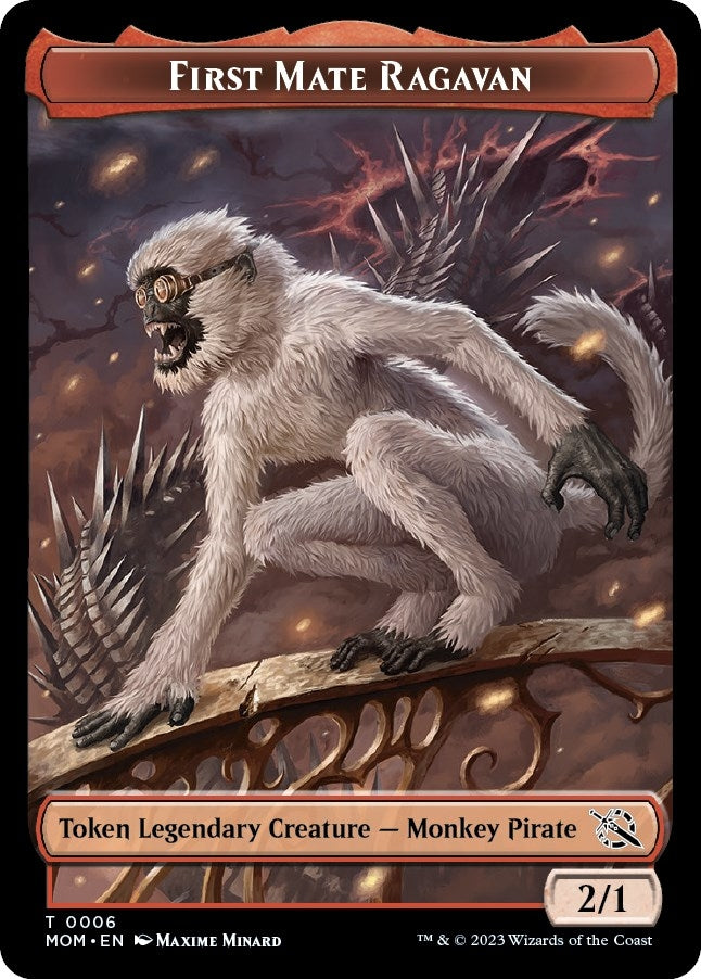 Image for First Mate Ragavan // Spirit (0013) Double-Sided Token (6 // 13) (March of the Machine) - Magic: The Gathering