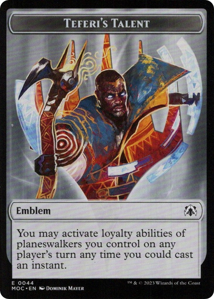 Image for Emblem - Teferi's Talent (44) (March of the Machine) - Magic: The Gathering