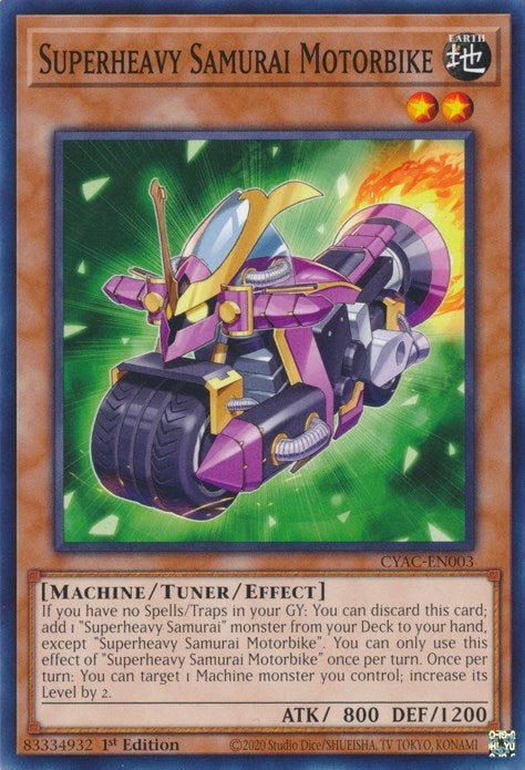 Image for Superheavy Samurai Motorbike (CYAC-EN003) (CYAC) - YuGiOh