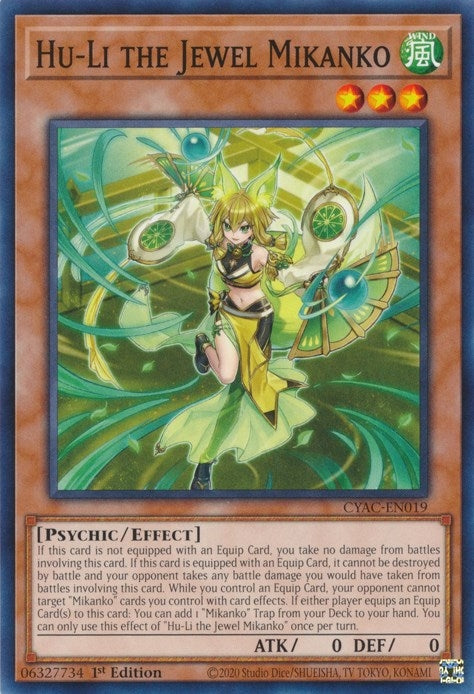 Image for Hu-Li the Jewel Mikanko (CYAC-EN019) (CYAC) - YuGiOh