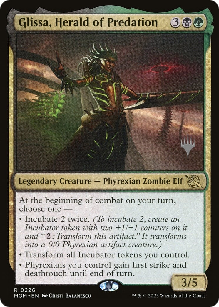 Image for Glissa, Herald of Predation (226) (March of the Machine) - Magic: The Gathering