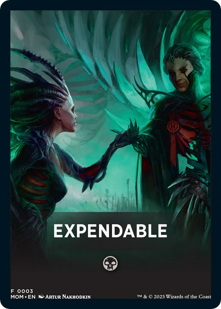 Image for Expendable Theme Card (3) (March of the Machine) - Magic: The Gathering