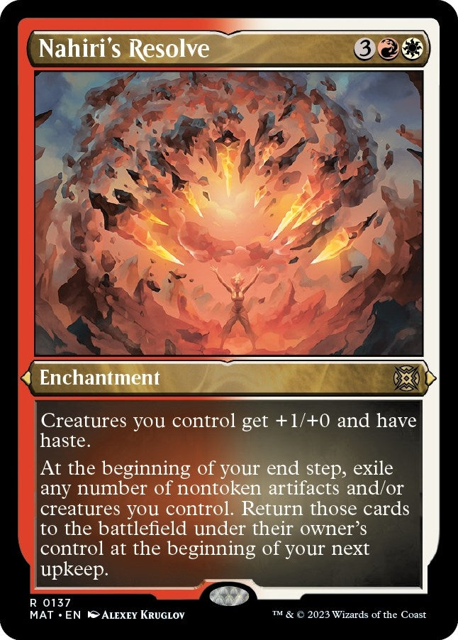 Image for Nahiri's Resolve (Foil Etched) (137) (March of the Machine: The Aftermath) - Magic: The Gathering