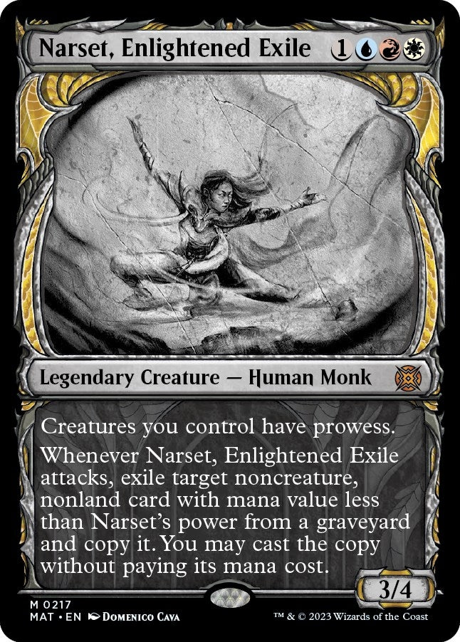 Narset, Enlightened Exile (Halo Foil) (217) (March of the Machine: The Aftermath)