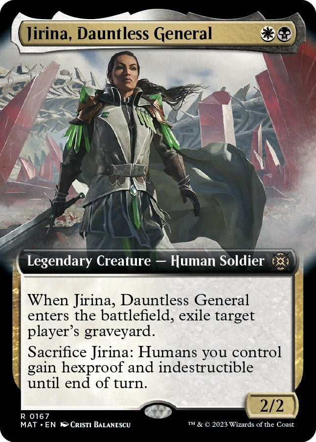 Image for Jirina, Dauntless General (Extended Art) (167) (March of the Machine: The Aftermath) - Magic: The Gathering