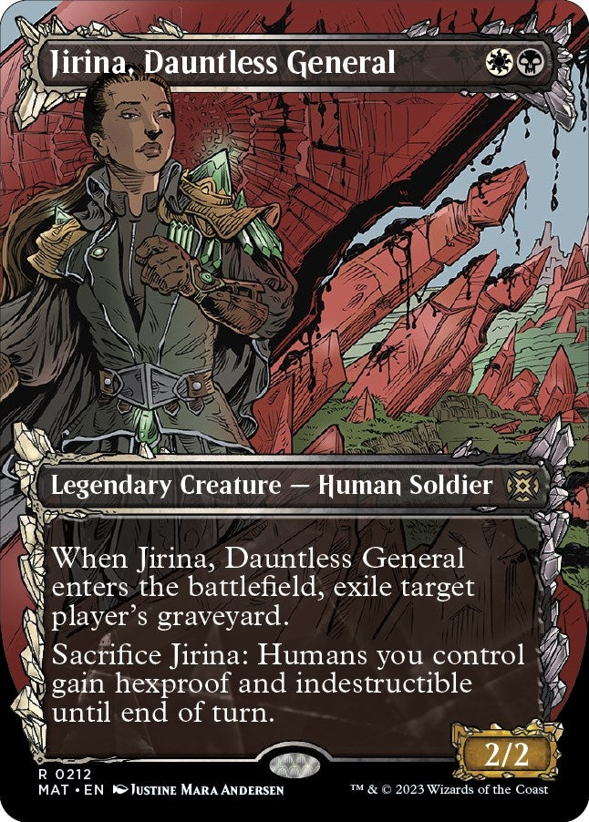 Image for Jirina, Dauntless General (Halo Foil) (212) (March of the Machine: The Aftermath) - Magic: The Gathering