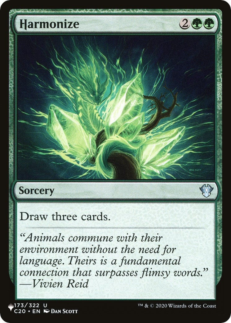 Image for Harmonize (C20) (173) (The List Reprints) - Magic: The Gathering