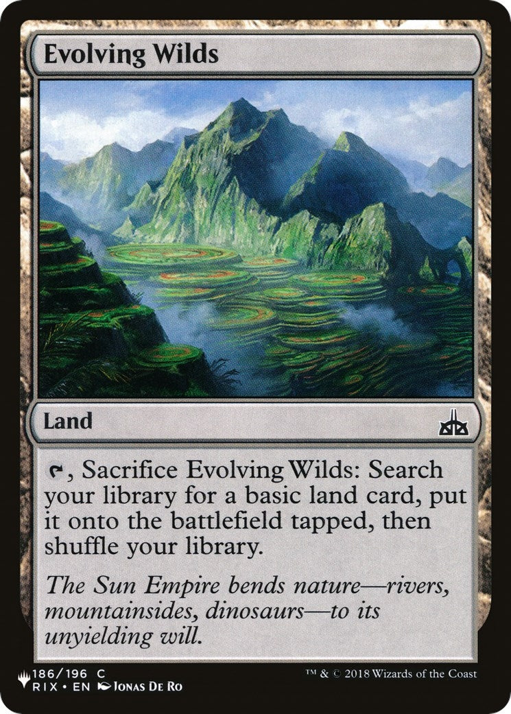 Image for Evolving Wilds (RIX) (186) (The List Reprints) - Magic: The Gathering