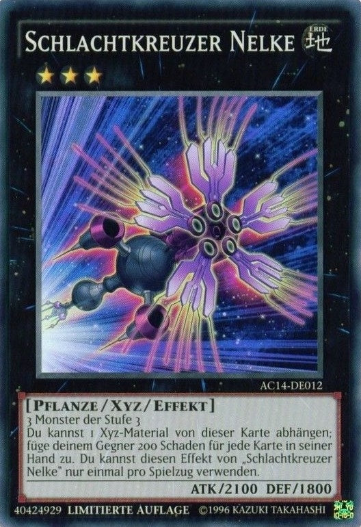 Image for Battlecruiser Dianthus (German) - Schlachtkreuzer Nelke" (AC14-DE012) (AC14) - YuGiOh