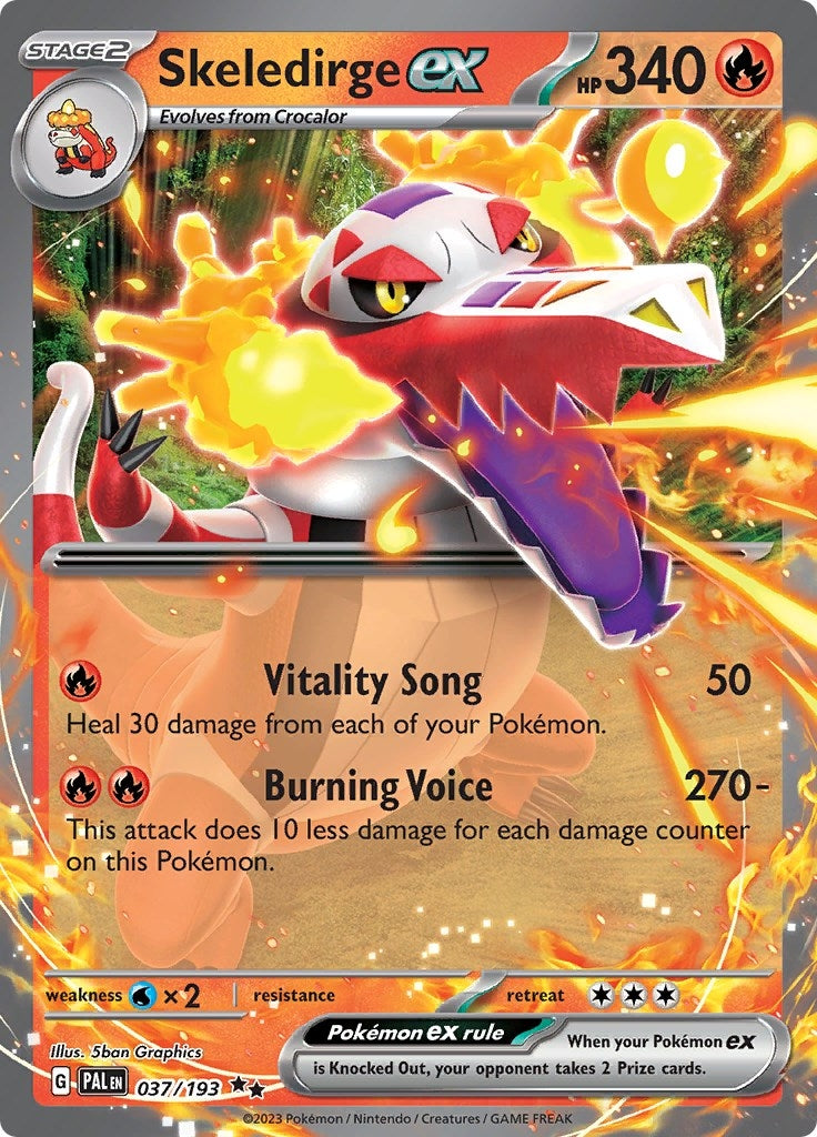 Image for Skeledirge ex (037/193) (PAL) - Pokemon