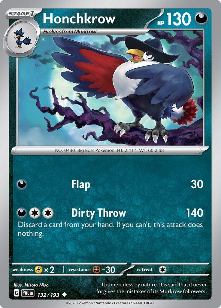 Image for Honchkrow (132/193) (PAL) - Pokemon