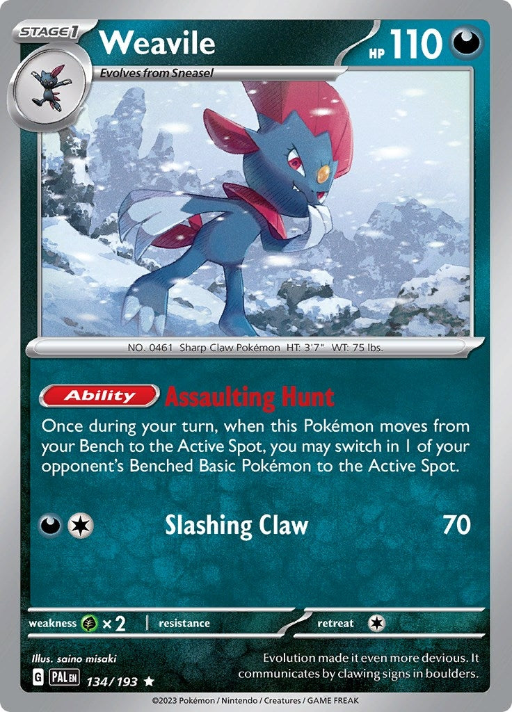 Image for Weavile (134/193) (PAL) - Pokemon
