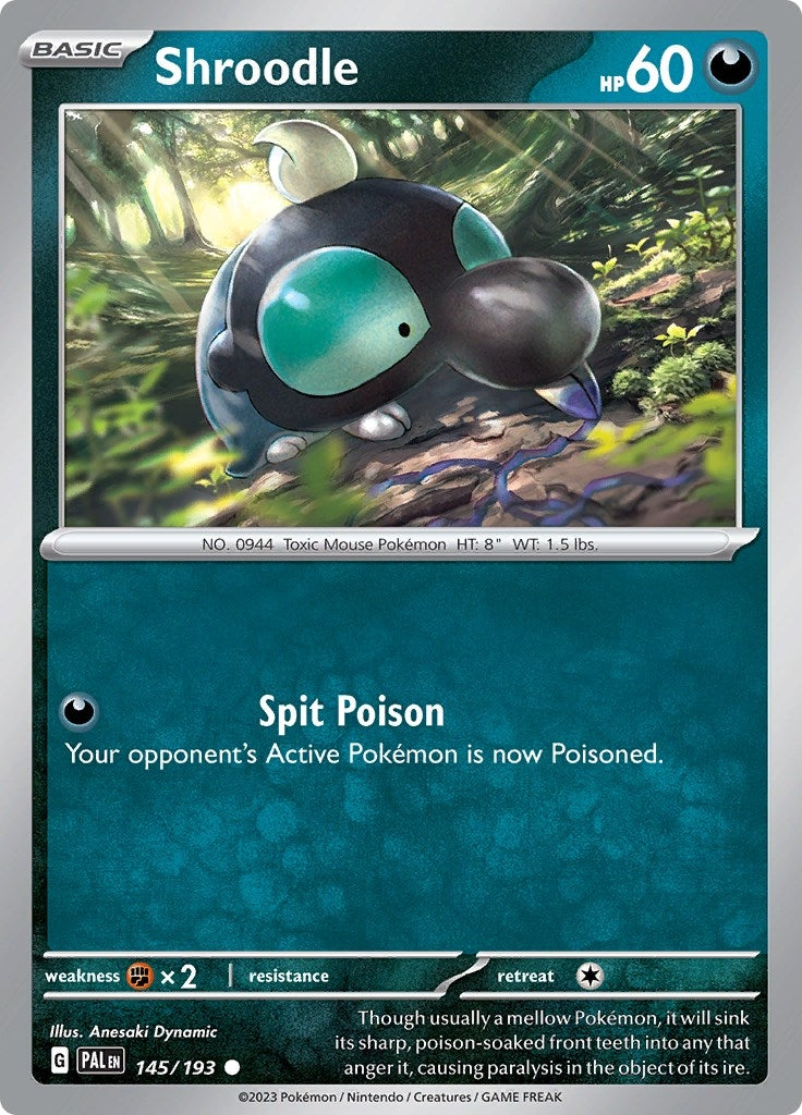 Image for Shroodle (145/193) (PAL) - Pokemon