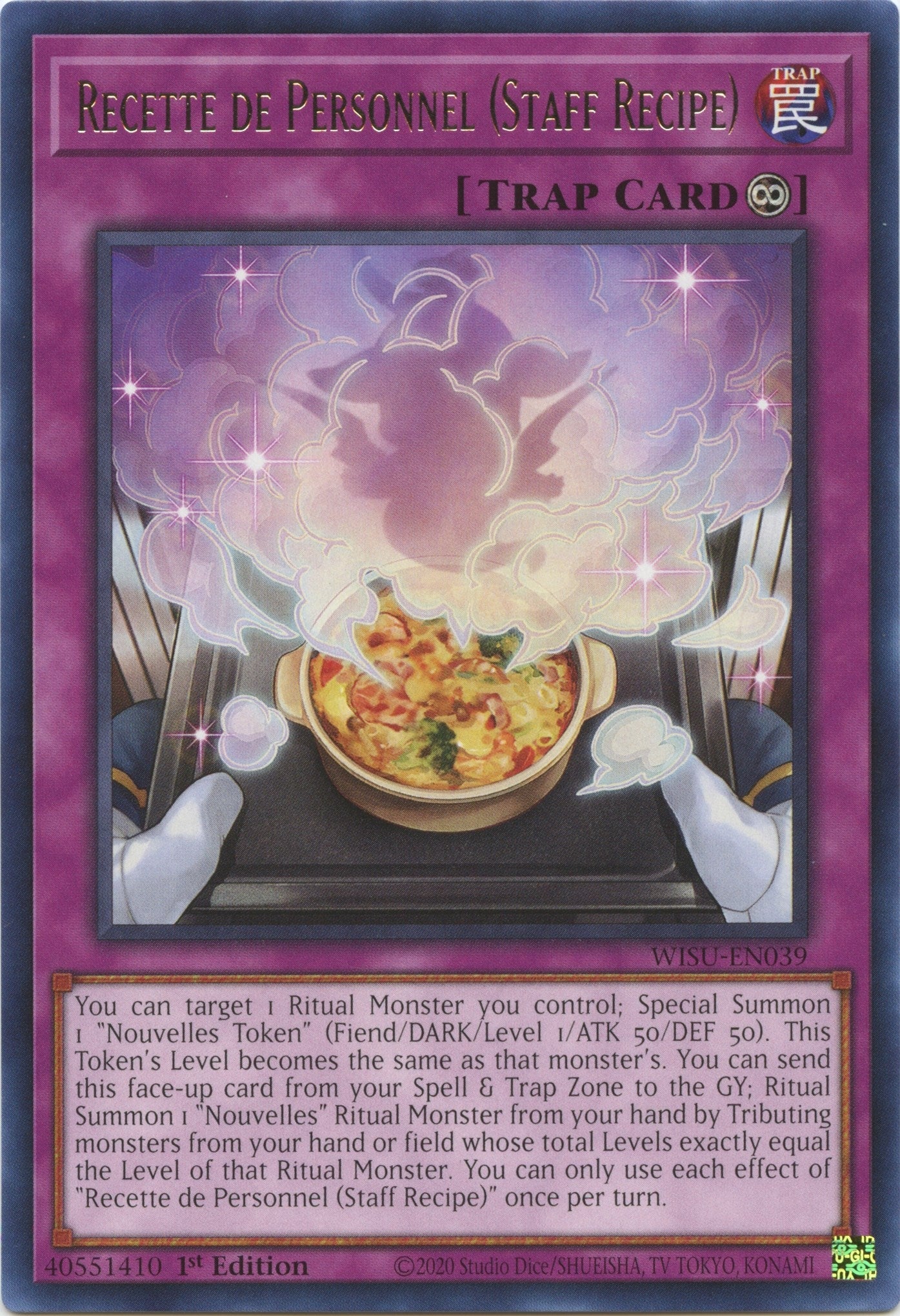 Image for Recette de Personnel (Staff Recipe) (WISU-EN039) (WISU) - YuGiOh